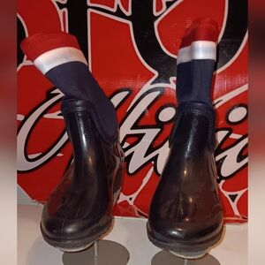 Tommy Hilfiger Navy and Red Women's Boots